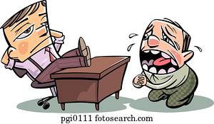 man pleading for his job