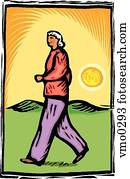 senior woman walking senior woman walking