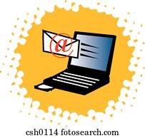 Stock Illustration of sending email csh0118 - Search EPS Clip Art ...