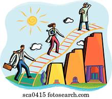 Doctors climbing a ladder Doctors climbing a ladder