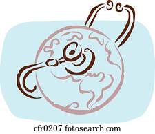 A drawing of a healthy earth