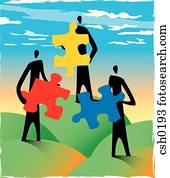 שלושה אנשים, להחזיק, בלבל חתיכות