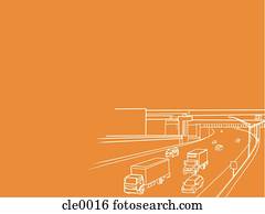 An illustration of a highway