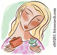 A woman striking a balance between work and family