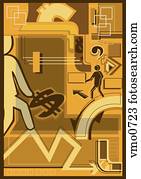 A graphical picture about saving money