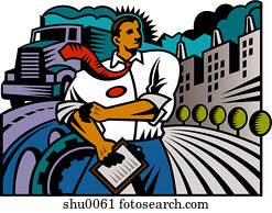 An illustration of a manager