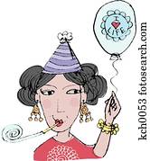 A woman celebrating life