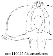 ROM Shoulder Rotation Stock Illustration | rshoulr | Fotosearch