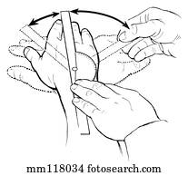 ROM Wrist Radio-Ulnar Deviation Stock Illustration | rwristdv | Fotosearch