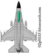 f-16 top detail