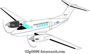 Download Super king air c-12 Clipart | 02p0695 | Fotosearch