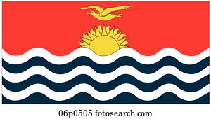 kiribati insel- markierungsfahne kiribati insel- markierungsfahne