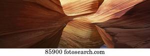 onda, navajo, formação sandstone, vermilion, penhascos, selva, az