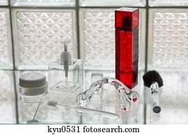 close-up, de, produtos grooming