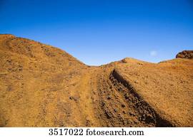 Madeira Island, Pico do Arieiro, volcanic rock