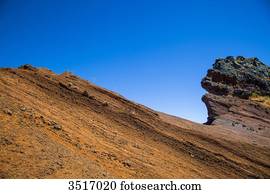 Madeira Island, Pico do Arieiro, volcanic rock