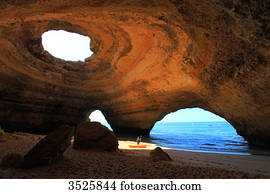 portugal, algarve., benagil.