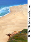 Portugal, Nazare. Praia do Norte. The northern beach.