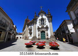 portugal, viana, faça, castelo., histórico, centre., capela, das, malheiras.