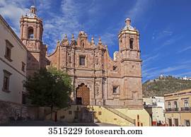 Mexico, Zacatecas state, Zacatecas, Church Santo Domingo, Unesco World Heritage site