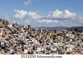 Mexico, Zacatecas state, Zacatecas, General view of Zacatecas,Unesco World Heritage site