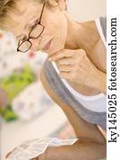 Senior woman reading