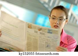 executiva, jornal leitura