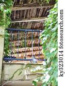 Low angle view of railing