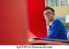 Man sitting in an office