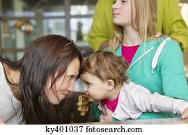 Happy family at home