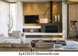 Interiors of a living room Interiors of a living room