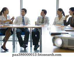 Meeting in conference room