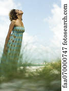 Enjoying fresh air outdoors