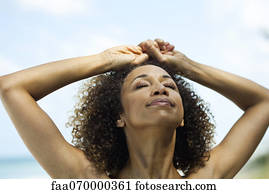 Enjoying fresh air outdoors