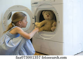 can you put a teddy bear in the dryer