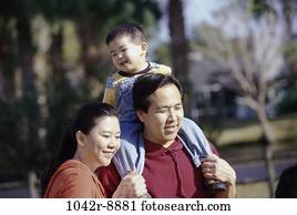 rodicia, s, ich, syn