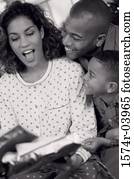 ouders, met, hun, zoon