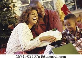 Parents with their son