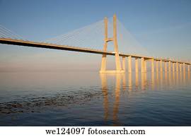 vasco, da, gama, bridge., lisbon., portugal.