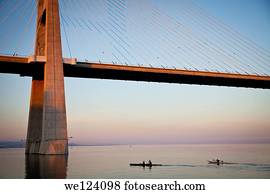 vasco, da, gama, bridge., lisbon., portugal.
