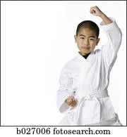 juventude, prática, artes marciais