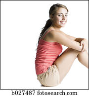 woman with brown hair