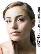 woman with brown hair