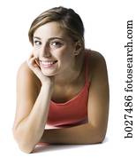 woman with brown hair