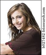 woman with brown hair