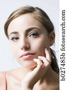 woman with brown hair