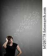woman with questions