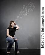 woman with questions