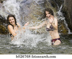 Frauen spritzen Bilder