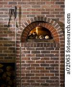 Brick Fireplace Photos | Our Top 1000+ Brick Fireplace Images | Fotosearch